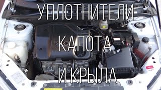 Lada Granta - дополнительные уплотнители капота и крыла. видео Уплотнители