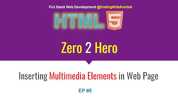 HTML-Zero 2 Hero| EP #5 | Inserting Multimedia Elements in Web Page