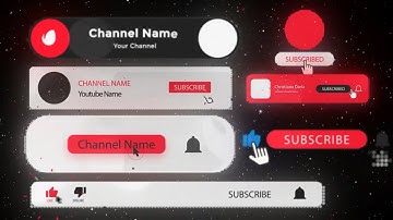 Animated Like and Subscribe Button for YouTube Videos - After Effects Template