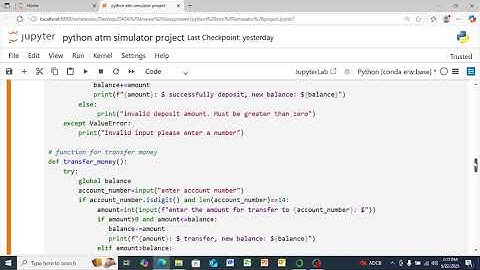 ATM Project in Python | Simple Bank System Using Python | Mini Project for Beginners
