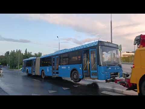 Буксировка автобуса ЛиАЗ