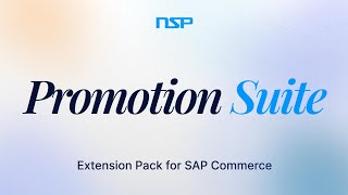 NSP Promotion Suite for SAP Commerce – Full Feature Overview