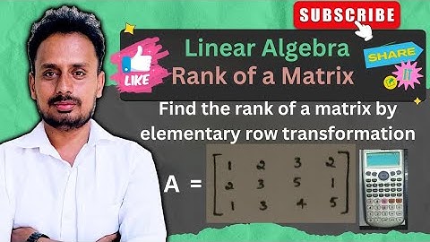 Finding the Rank of a Matrix | Solved Example Pt.1 | Linear Algebra