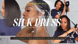 At Home Silk Press for Natural Hair