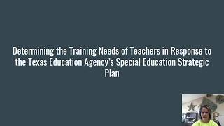 Determining the Training Needs