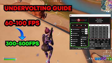 How to Undervolt your Laptop and get 500 FPS in Fortnite.....(Throttle Stop)