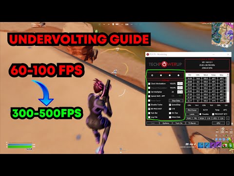 How To Undervolt Your Laptop And Get 500 FPS In Fortnite.....(Throttle Stop)