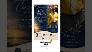 George C. Constance | Funeral Announcement #ObituariesSVG #Obituaries #SVG