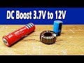 My testing booster  3.7V to 12V-13.7V DC converter