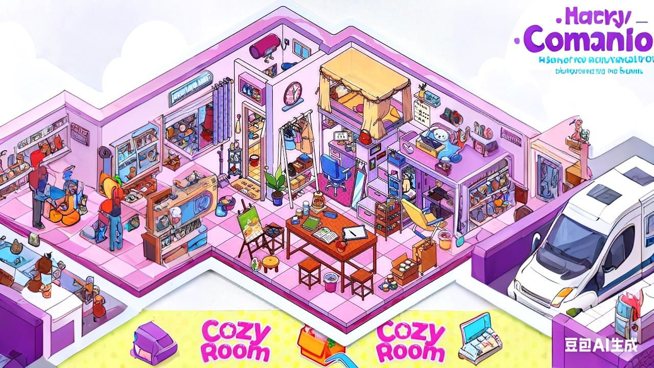 [ASMR] DIY Cute 3D Sticker Scene Collection | Extra Long Relaxing Playtime ✨🐾📖