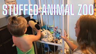 Too many stuffed animals? Check out this stuffed animal zoo