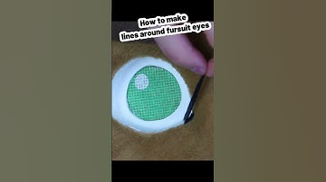 How To Add Lines Around Fursuit Eyes #fursuit #fursuitmaker #costume #howto #tutorial