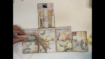 Tri-fold Folio with Plenty of Flips and Flaps - Game Changer - Junk Journaling Ephemera