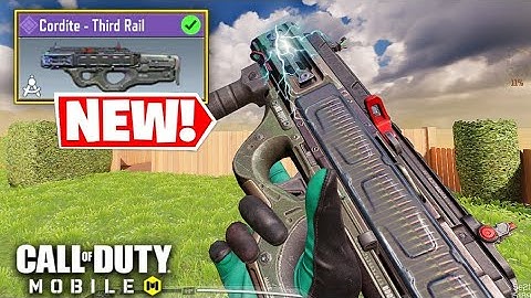 NEW CORDITE THIRD RAIL GAMEPLAY in CODM (Cybernetic Stalker Draw)