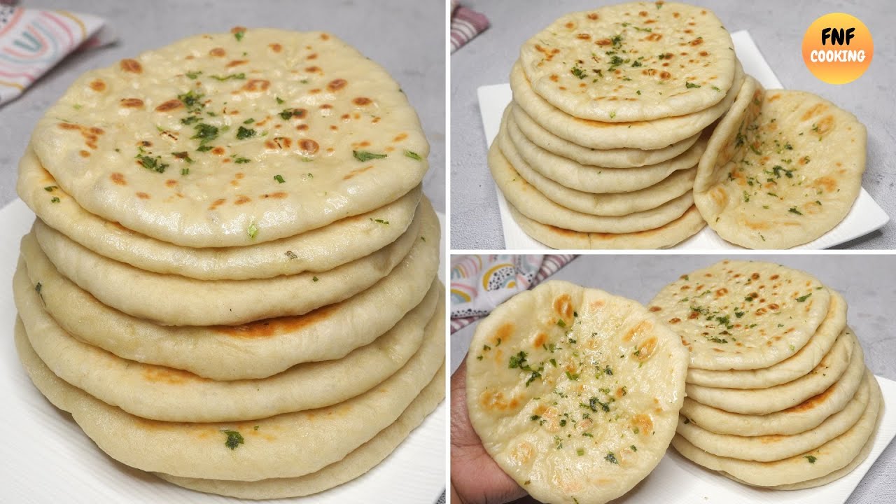 সহজ পদ্ধতিতে গ্যাসের চুলায় তুলতুলে নরম গার্লিক নান রুটি | Soft Naan Ruti | Butter Naan Without Oven