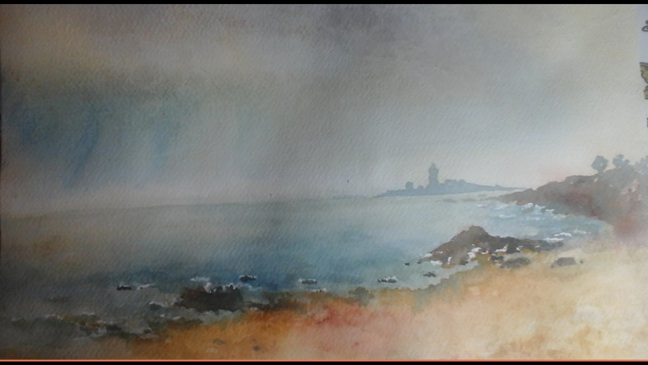 Comment peindre la mer en aquarelle - Apprendre la peinture avec