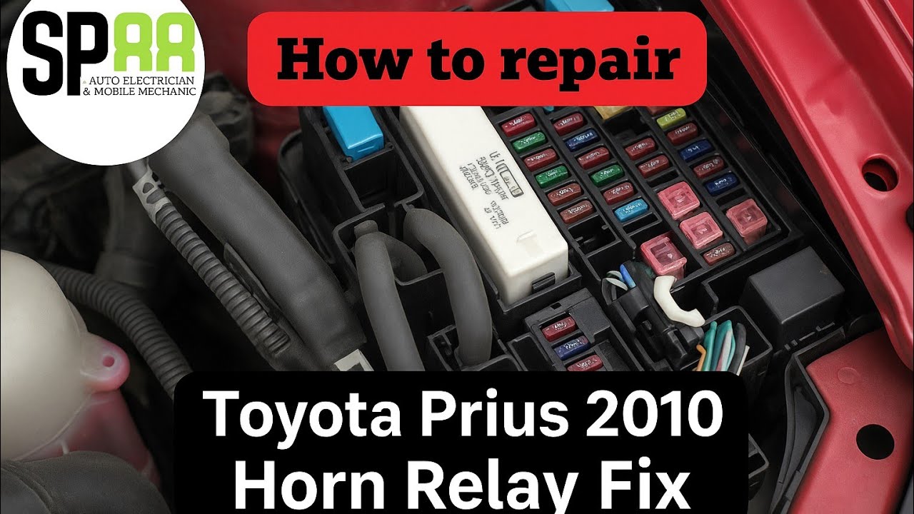 Toyota Prius 2 cv19 LCL horn relay location repair How to Toyota