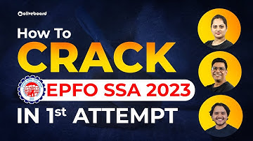 How to Crack EPFO SSA 2023 in 1st Attempt || Complete Strategy By Oliveboard Experts