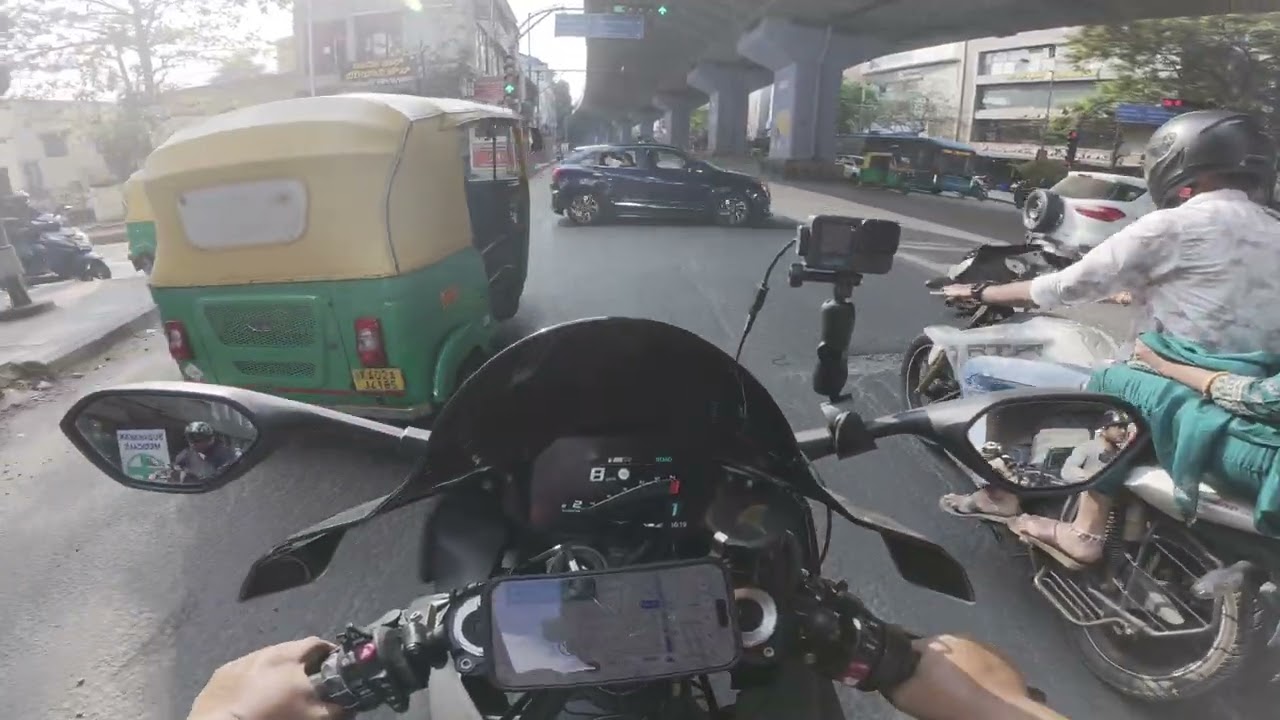 22Feb2026 - BMW S1K Bangalore Biker - Daily Ride - CCD Harlur To BikeNBiker WIlson Garden