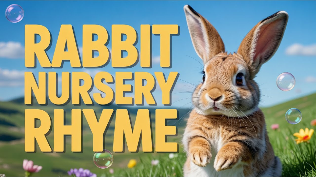 Bunny Song for Children | Cute Rabbit Nursery Rhyme and Funny Bunny Hop ...