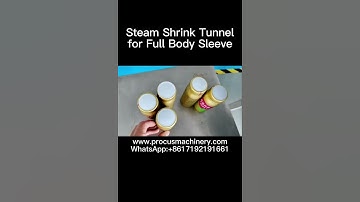 Steam Shrink Tunnel for 20ml/50ml/30ml/100ml Bottles Full Body Shrink Sleeve Labels