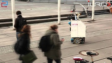 Approaching Humans with an Autonomous Platform in Dynamic Environments