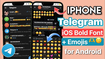iPhone Telegram for Android (Bold font + iOS emojis)