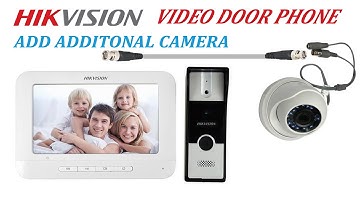 Hikvision Analog Video Door phone connect Analog HD Camera & View on Indoor Station screen