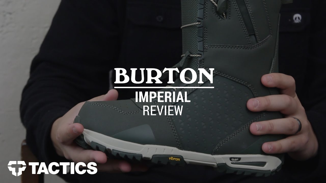 Schrijf een brief Dij hotel Burton Imperial 2017 Snowboard Boot Review - Tactics - YouTube