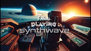 5-Hour SPACE JOURNEY 🪐 80's Synthwave radio - Retrowave - beats to chill/game to