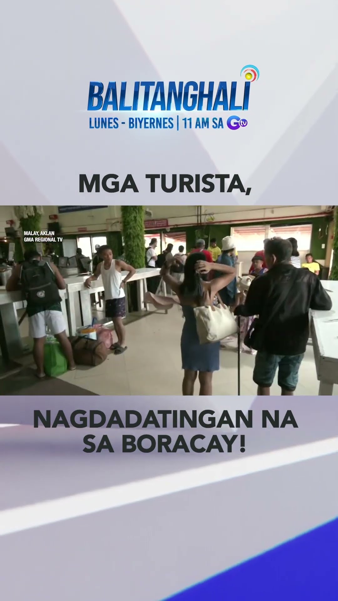 Mga turistang magbabakasyon sa Boracay, nagdadatingan na sa Caticlan Jett... #shorts  | Balitanghali