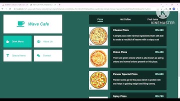 online food ordering simple website using html, css and php