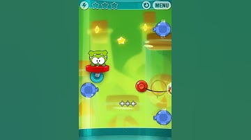 Cut The Rope Experiments 3-8 Sticky Steps Walkthrough /  Solution Level Guide. 3 Stars.