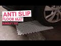 Anti Slip Toilet Floor Mat Durability Test - Let&#39;s run a car over it to see how it holds up.