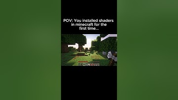 POV You installed Shaders for the first time #minecraft #minecraftshorts #edit
