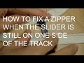 How to Fix a Zipper On One Side of the Track (Chain)