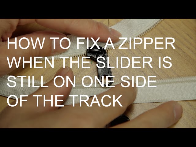 How to Fix a Zipper Pull – Repair a Zipper Without Replacing It in
