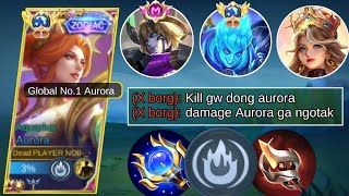 SIKSA HERO META HYPER X BORG & VEXANA SAMPAI FEED‼️BEST BUILD AURORA 2024 - TOP 1 GLOBAL AURORA