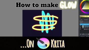 Krita Glow Brush Tutorial! || How to make your strokes glow || Layer styles