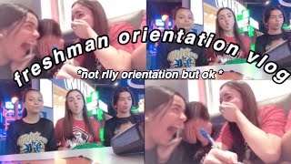 freshman orientation vlog+grwm *wild*