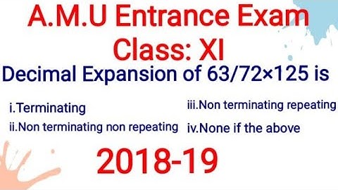 AMU Entrance Exam/ Class 11th  (Science Stream)/Diploma Engg./2018-19/Solution of Maths