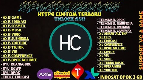 Update Config Https Custom Terbaru , Cepat Konek , All Operator