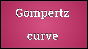 Gompertz curve Meaning