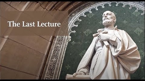 Last Lecture 2019 - Robert Taggart