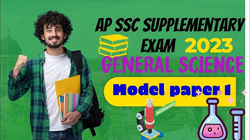 AP SSC supplementary exam 2023|General science model paper 1@Nowshadkhan