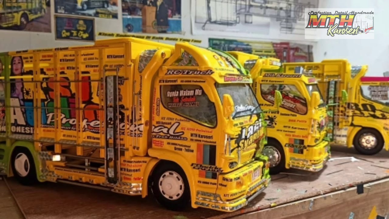 Modifikasi Miniatur  Truk  Canter  YouTube