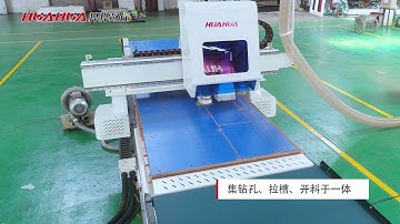 Máy CNC 2 đầu kèm ổ khoan 9 mũi chất lượng cao  SKG 802V HuaHua