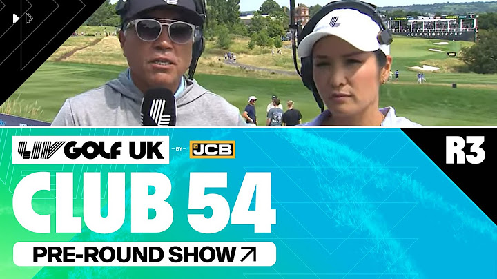 LIV GOLF UK |  PRE-ROUND SHOW  | Round 3 | JULY 28, 2024