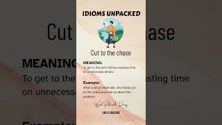 Cut to the Chase – Idioms Unpacked | Get to the Point Fast! ⚡ #Shorts #getmoresubscribers #vocabs