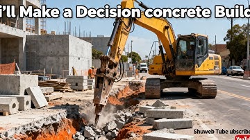 Part 3 -Ai videos Make the a Decision Concrete RoadMotor Graders Builldozer Build